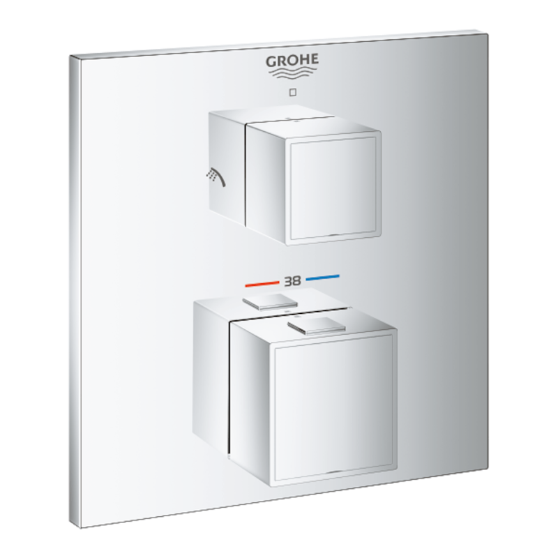 Termostat GROHE Grohtherm Cube bez podomítkového tělesa chrom 24154000