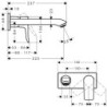 Umyvadlová baterie Hansgrohe Metris bez podomítkového tělesa chrom 31086000