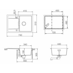Dřez Schock Mono D100S Puro MOND100SAPUR