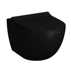 Wc závěsné VitrA Sento černá mat zadní odpad 7748B083-0075