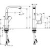Umyvadlová baterie Hansgrohe Metris s clic-clacem chrom 31187000
