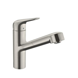 Dřezová baterie Hansgrohe Focus M42 s vytahovací sprškou nerez 71814800