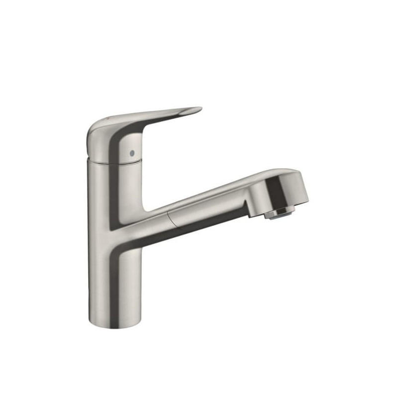 Dřezová baterie Hansgrohe Focus M42 s vytahovací sprškou nerez 71814800