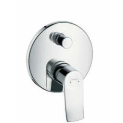 Sprchová a vanová baterie Hansgrohe Metris bez podomítkového tělesa chrom 31493000