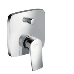 Sprchová a vanová baterie Hansgrohe Metris bez podomítkového tělesa chrom 31454000