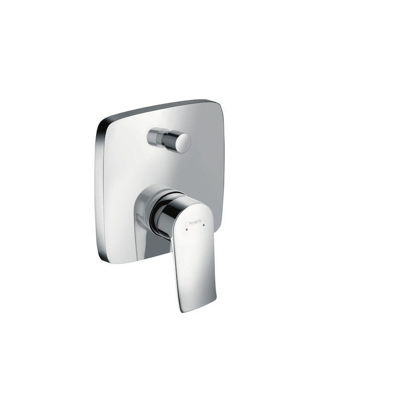 Sprchová a vanová baterie Hansgrohe Metris bez podomítkového tělesa chrom 31454000