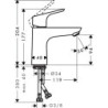 Umyvadlová baterie Hansgrohe Focus bez výpusti chrom 31513000
