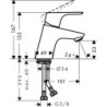 Umyvadlová baterie Hansgrohe Focus s clic-clacem chrom 31604000