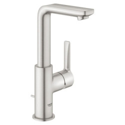 Vysoká umyvadlová baterie GROHE Lineare s výpustí supersteel 23296DC1
