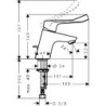 Umyvadlová baterie Hansgrohe Focus s výpustí chrom 31910000