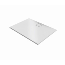 Sprchová vanička obdélníková Hüppe EasyFlat 140x100 cm litý mramor bílá matná EF0117.083