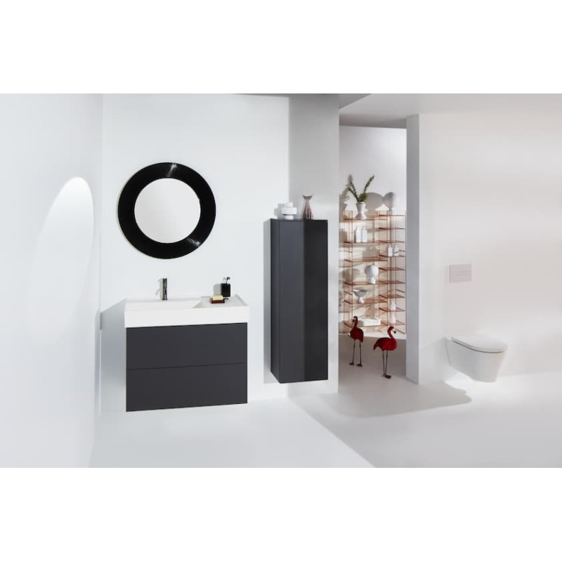 Wc závěsný Laufen Kartell By Laufen černá zadní odpad H8203370200001