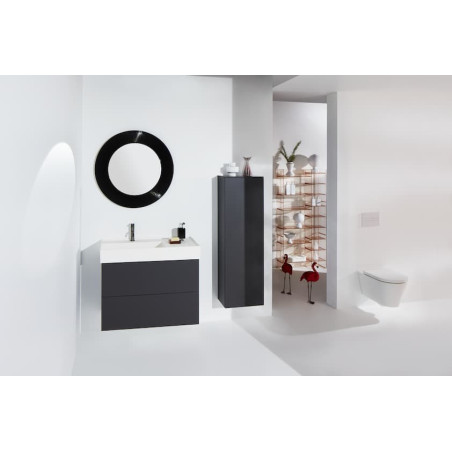 Wc závěsný Laufen Kartell By Laufen černá zadní odpad H8203370200001