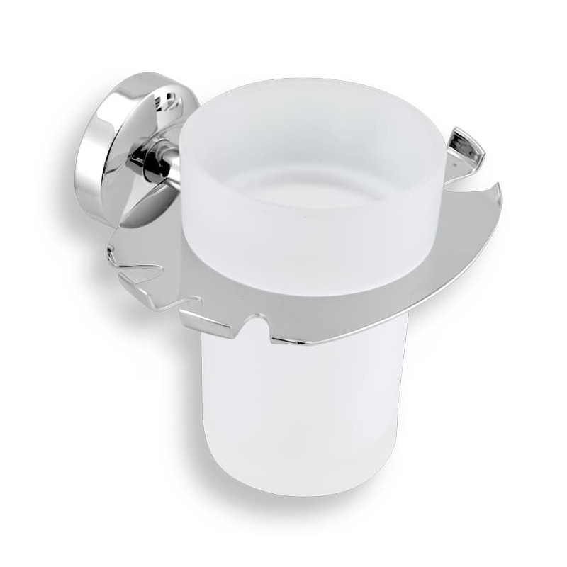 Držák skleničky a kartáčků Novaservis Metalia 11 chrom 0149.0