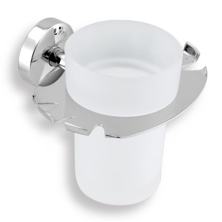 Držák skleničky a kartáčků Novaservis Metalia 11 chrom 0149.0