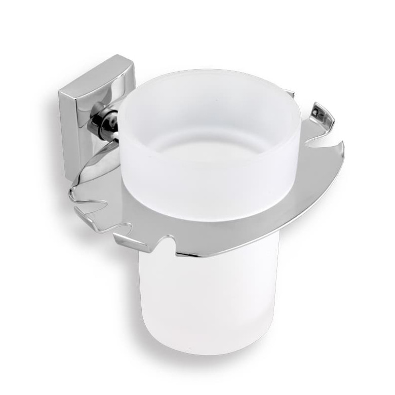 Držák skleničky a kartáčků Novaservis Metalia 12 chrom 0249.0