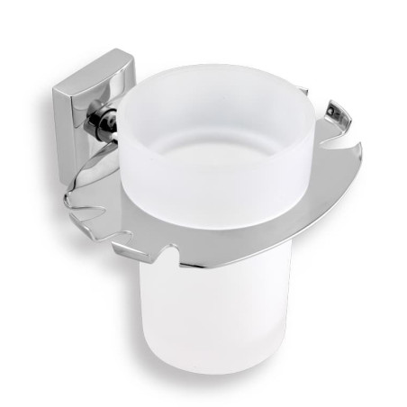 Držák skleničky a kartáčků Novaservis Metalia 12 chrom 0249.0