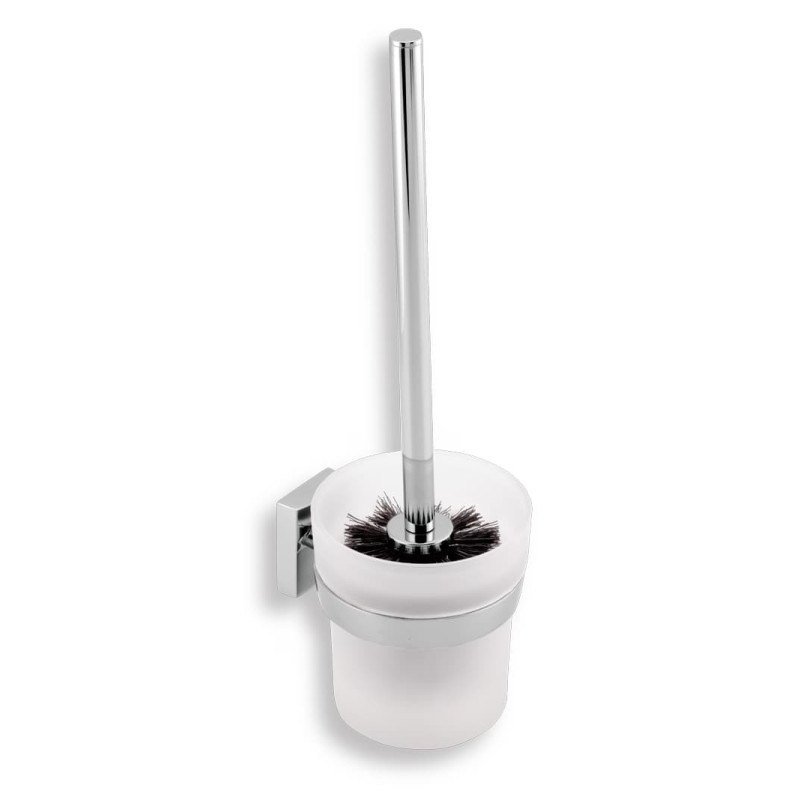 Wc štětka Novaservis Metalia 12 x10 cm černá/chrom 0233,05