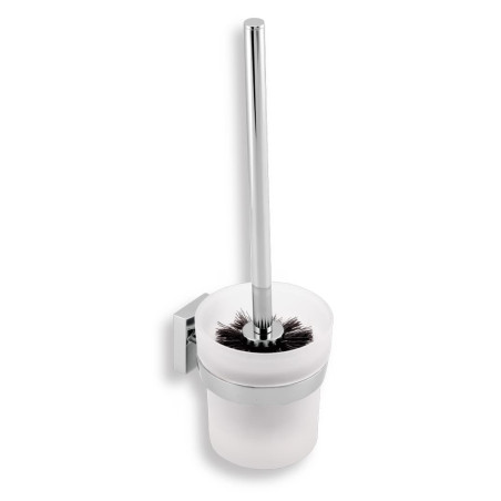 Wc štětka Novaservis Metalia 12 x10 cm černá/chrom 0233,05