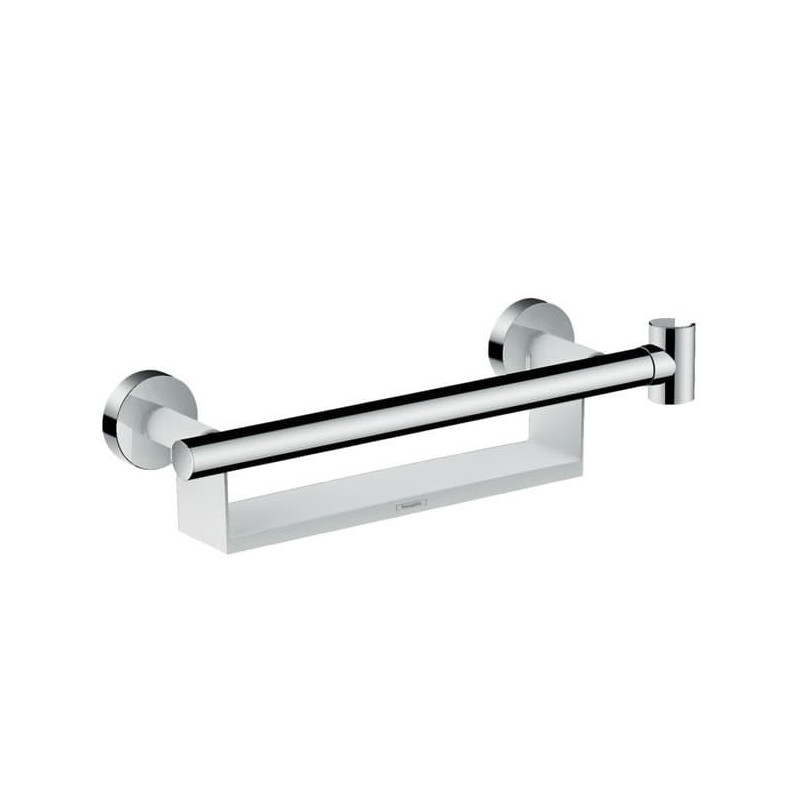Madlo Hansgrohe Unica s držákem bílá/chrom 26328400