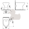 Bidet Jika Lyra Plus stojící, vnější přívod H8323810003041