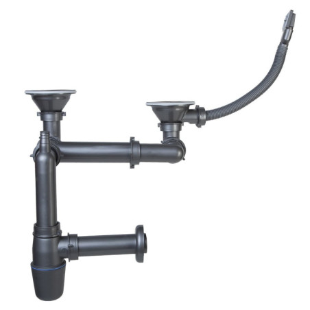 Sifon k dřezu Novaservis šedá NSP620