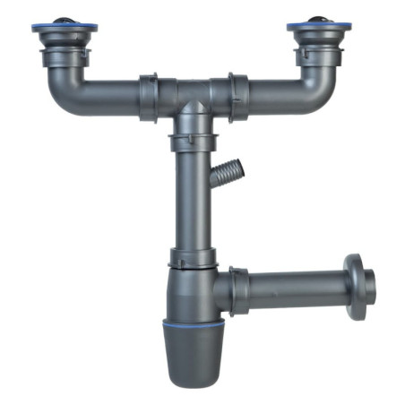 Sifon k dřezu Novaservis šedá NSP22