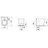 Bidet Laufen Kartell By Laufen stojící, vnitřní přívod H8323310003021