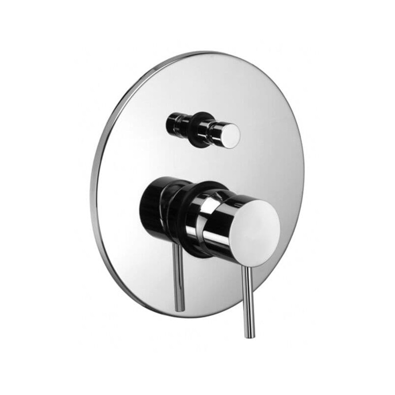 Sprchová a vanová baterie Paffoni LIGHT včetně podomítkového tělesa chrom LIG015CR