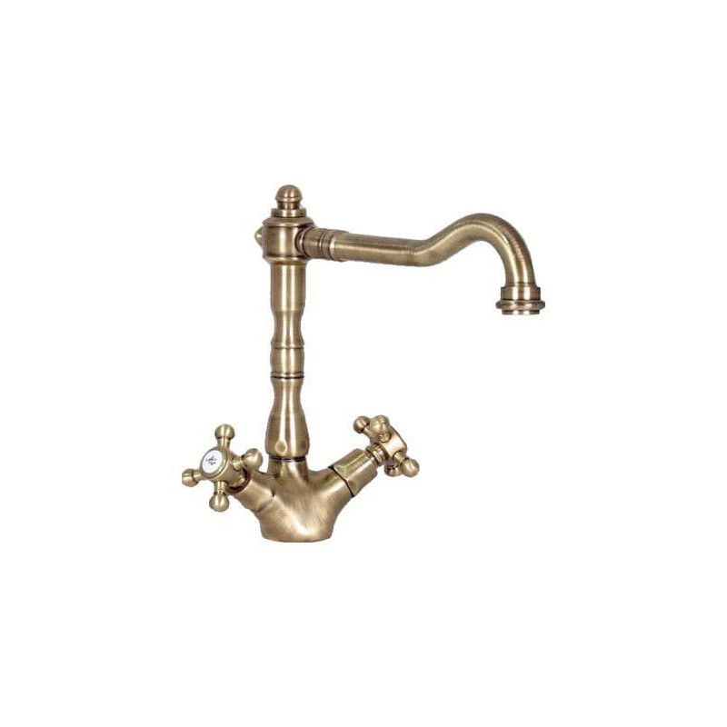 Dřezová baterie Paffoni Belinda s otočným ramínkem bronz FBLV180BR