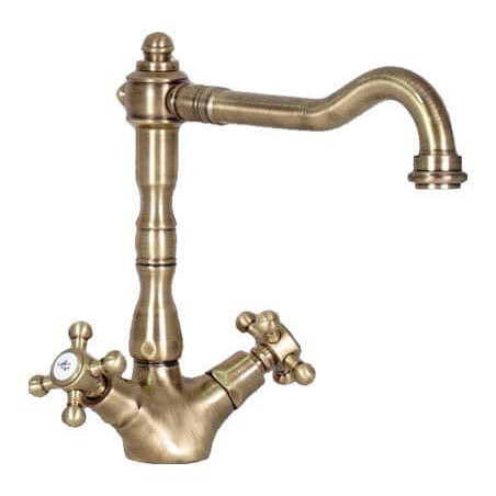 Dřezová baterie Paffoni Belinda s otočným ramínkem bronz FBLV180BR