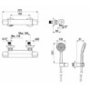 Sprchová baterie Jika Deep se sprchovým setem 150 mm chrom H3331U70042711