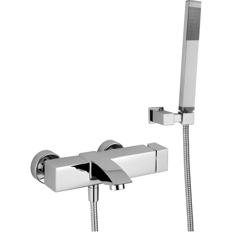 Vanová baterie Paffoni Level se sprchovým setem 150 mm chrom LEC023