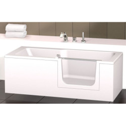 Vana s dvířky Juwel Duett 160x75 cm akrylát pravá SIKOVAND160P