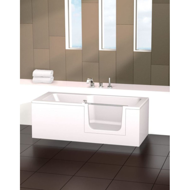 Vana s dvířky Juwel Duett 160x75 cm akrylát pravá SIKOVAND160P