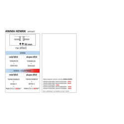 Radiátor kombinovaný Anima Henrik 113x50 cm antracit SIKOHTO5001200A