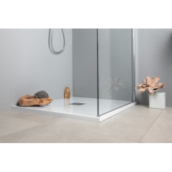 Sprchová vanička čtvercová Polysan Flexia 80x80 cm litý mramor 72941