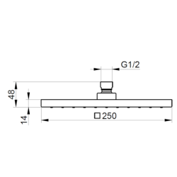 Hlavová sprcha Keuco Edition 300 chrom 53086010100