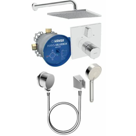 Sprchový systém Hansa Bluebox včetně podomítkového tělesa chrom 89950000