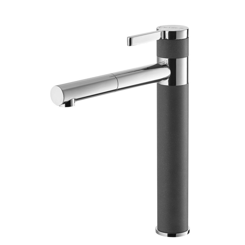 Dřezová baterie Alveus Zina  s otočným raménkem ocel 1129060