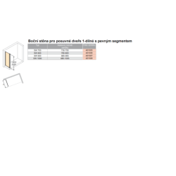 Boční zástěna ke sprchovým dveřím 90 cm Hüppe Aura elegance 401607.092.322