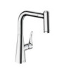 Dřezová baterie Hansgrohe Metris M71 s vytahovací sprškou chrom 73800000