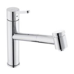 Dřezová baterie SIKO s vytahovací sprškou a tlačítkem SIKOBSD283T