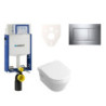 Cenově zvýhodněný závěsný WC set Geberit k zazdění + WC Villeroy & Boch Omnia Architectura 110.302.00.5NB6