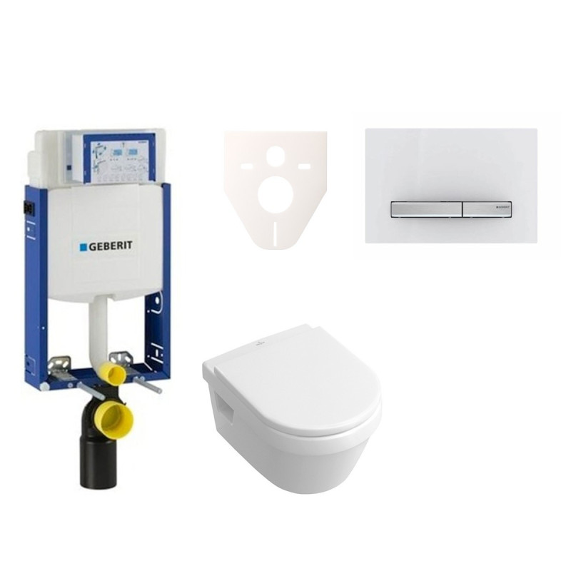 Cenově zvýhodněný závěsný WC set Geberit k zazdění + WC Villeroy & Boch Omnia Architectura 110.302.00.5NB8