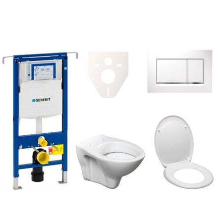 Cenově zvýhodněný závěsný WC set Geberit do lehkých stěn / předstěnová montáž+ WC S-Line S-line Pro 111.355.00.5ND5