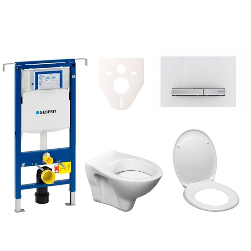 Cenově zvýhodněný závěsný WC set Geberit do lehkých stěn / předstěnová montáž+ WC S-Line S-line Pro 111.355.00.5ND8