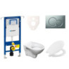 Cenově zvýhodněný závěsný WC set Geberit do lehkých stěn / předstěnová montáž+ WC S-Line S-line Pro 111.355.00.5NR3