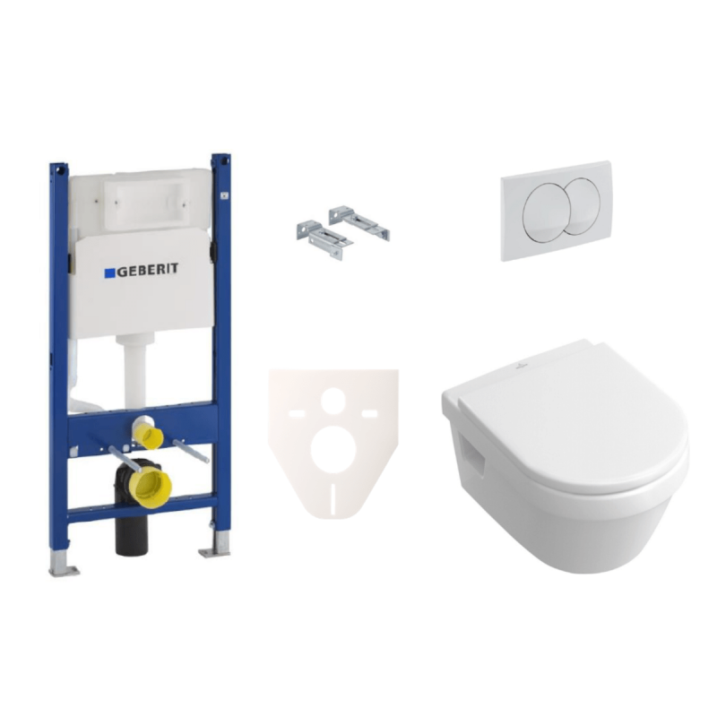 Cenově zvýhodněný závěsný WC set Geberit  + WC Villeroy & Boch Omnia Architectura SIKOGES5B0