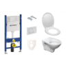 Závěsný set WC S-line + modul Geberit Duofix s tlačítkem Delta 20 bílé SIKOGES5D0